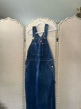 Dickies Vintage Denim Overalls Carpenter Workwear 32x34